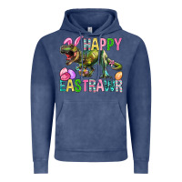 Vintage Denim Happy Eastrawr Easter Vintage Hoodie - BundleAndBundleShop
