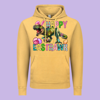 Happy Eastrawr Easter Vintage Hoodie Designed By Bundleandbundleshop