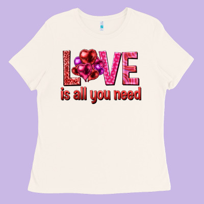 Love Is All You Need Valentine's Day Ladies Tee Designed By Howdyjamesfarm