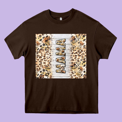 Mother's Day Mama Leopard Tumbler Tbs Heavy Core Tee Designed By Tumblerdesignbyshophia