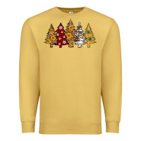 Antique Gold leopard christmas trees Premium Sweatshirt - AdoDesignShop