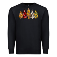 Black leopard christmas trees Premium Sweatshirt - AdoDesignShop