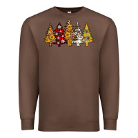 Chestnut leopard christmas trees Premium Sweatshirt - AdoDesignShop