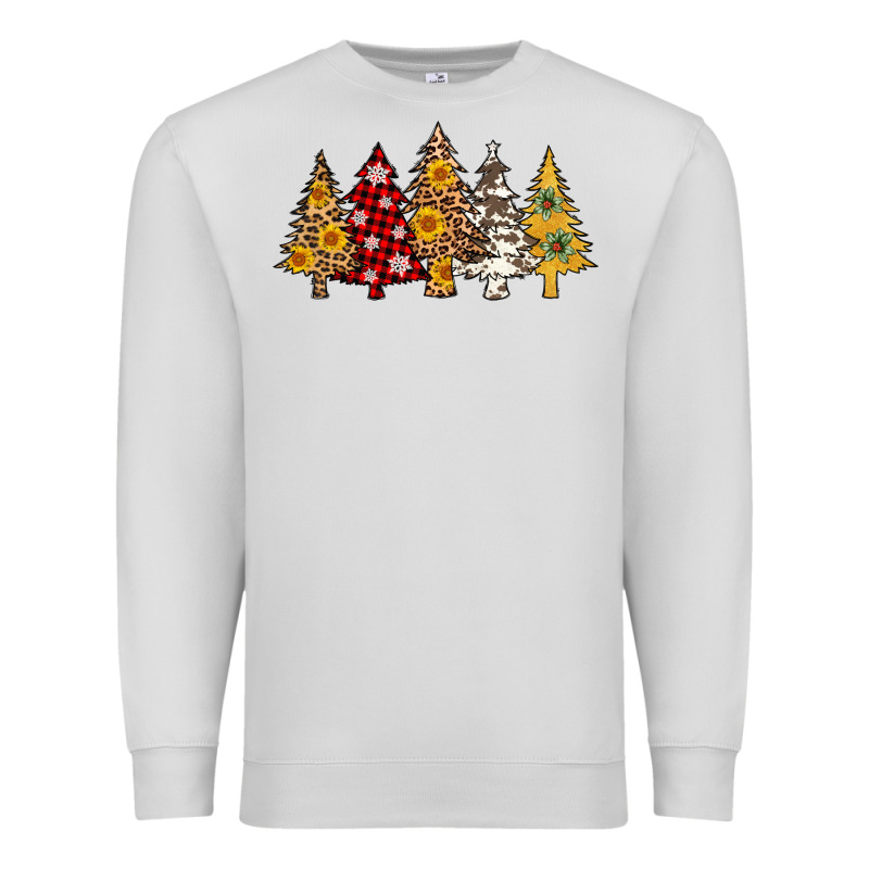 Leopard Christmas Trees Premium Sweatshirt by AdoDesignShop | Teevron