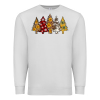 Dove Grey leopard christmas trees Premium Sweatshirt - AdoDesignShop