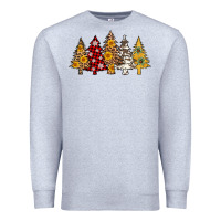 Heather Grey leopard christmas trees Premium Sweatshirt - AdoDesignShop
