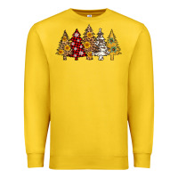 Lemon leopard christmas trees Premium Sweatshirt - AdoDesignShop