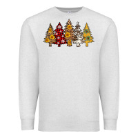 Oatmeal Heather leopard christmas trees Premium Sweatshirt - AdoDesignShop