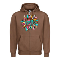 Chestnut racing sunflower Zipper Hoodie - AdoDesignShop