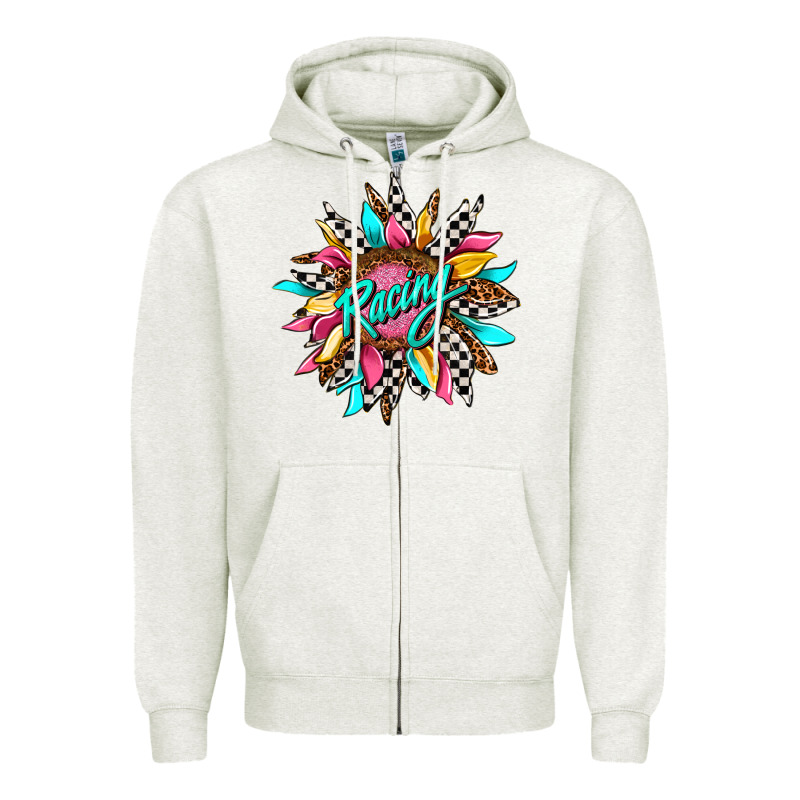 Racing Sunflower Zipper Hoodie by AdoDesignShop | Teevron
