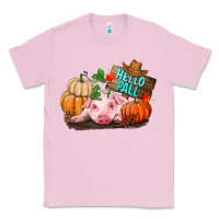 Bubblegum Pink Hello fall pig Classic Tee - RanaPortraitStore