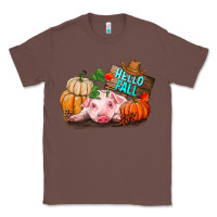 Chestnut Hello fall pig Classic Tee - RanaPortraitStore