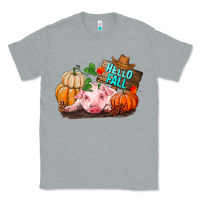 Heather Grey Hello fall pig Classic Tee - RanaPortraitStore