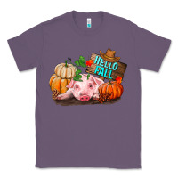 Lavender Hello fall pig Classic Tee - RanaPortraitStore
