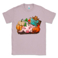 Lilac Hello fall pig Classic Tee - RanaPortraitStore