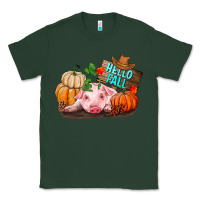 Sports Green Hello fall pig Classic Tee - RanaPortraitStore