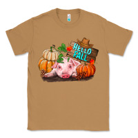 Toasted Coconut Hello fall pig Classic Tee - RanaPortraitStore