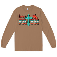 Toasted Coconut Have Faith Long Sleeve Tee - BundleAndBundleShop