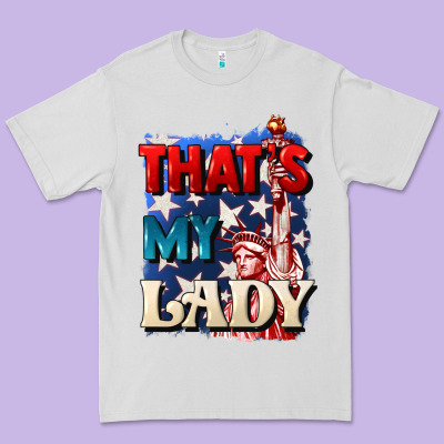 Thats My Lady 4th Of July Premium Tee Designed By Cowgirlartshop