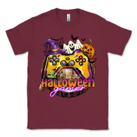 Burgundy halloween gamer Classic Tee - CowGirlArtShop