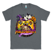 Charcoal Heather halloween gamer Classic Tee - CowGirlArtShop