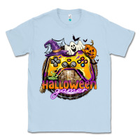 Dusty Blue halloween gamer Classic Tee - CowGirlArtShop