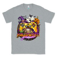 Heather Grey halloween gamer Classic Tee - CowGirlArtShop