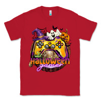 Red halloween gamer Classic Tee - CowGirlArtShop