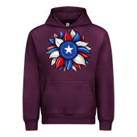 Mauve Wine sunflower texas flag 2 Urban Hoodie - JahusDesignShop