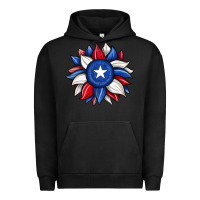 Pigment Black sunflower texas flag 2 Urban Hoodie - JahusDesignShop