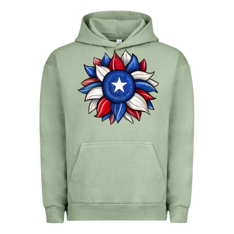 Sunflower Texas Flag 2 Urban Hoodie by JahusDesignShop | Teevron