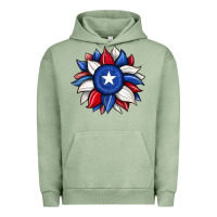 Pigment Oil Green sunflower texas flag 2 Urban Hoodie - JahusDesignShop