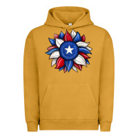 Pigment Peanut Butter sunflower texas flag 2 Urban Hoodie - JahusDesignShop