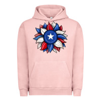 Pigment Salmon sunflower texas flag 2 Urban Hoodie - JahusDesignShop