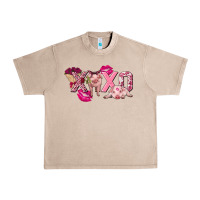 French Oak Valentine's Day pig xoxo Urban Heavy Tee - FaDigitalArtStudio