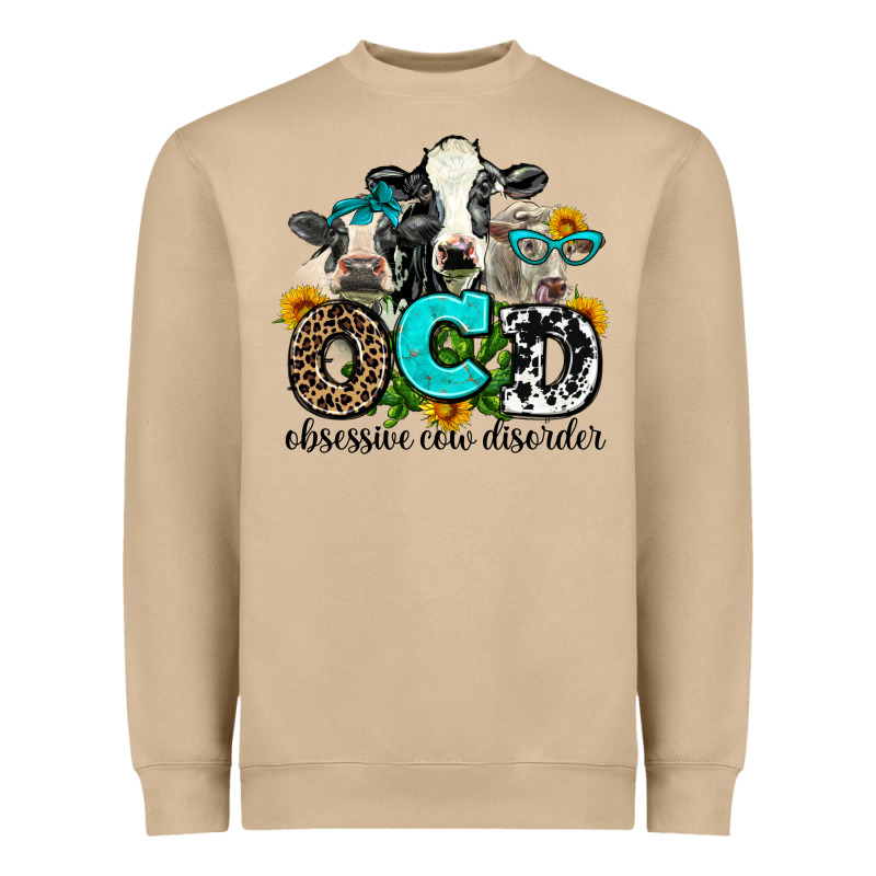 Ocd Obsessive Cow Disorder Heavyweight Sweatshirt by AdoDesignShop | Teevron