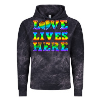 Cloud Black Western Love Lives Here Vintage Hoodie - BundleAndBundleShop