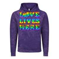 Cloud Purple Western Love Lives Here Vintage Hoodie - BundleAndBundleShop