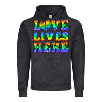 Vintage Black Western Love Lives Here Vintage Hoodie - BundleAndBundleShop