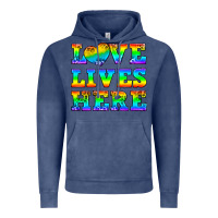 Vintage Denim Western Love Lives Here Vintage Hoodie - BundleAndBundleShop