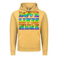Vintage Mustard Western Love Lives Here Vintage Hoodie - BundleAndBundleShop