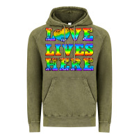 Vintage Olive Western Love Lives Here Vintage Hoodie - BundleAndBundleShop