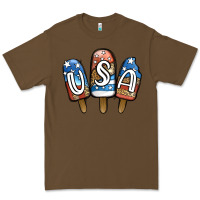 Cacao USA Patriotic Leopard Popsicles Premium Tee - Jasminsmagicworld