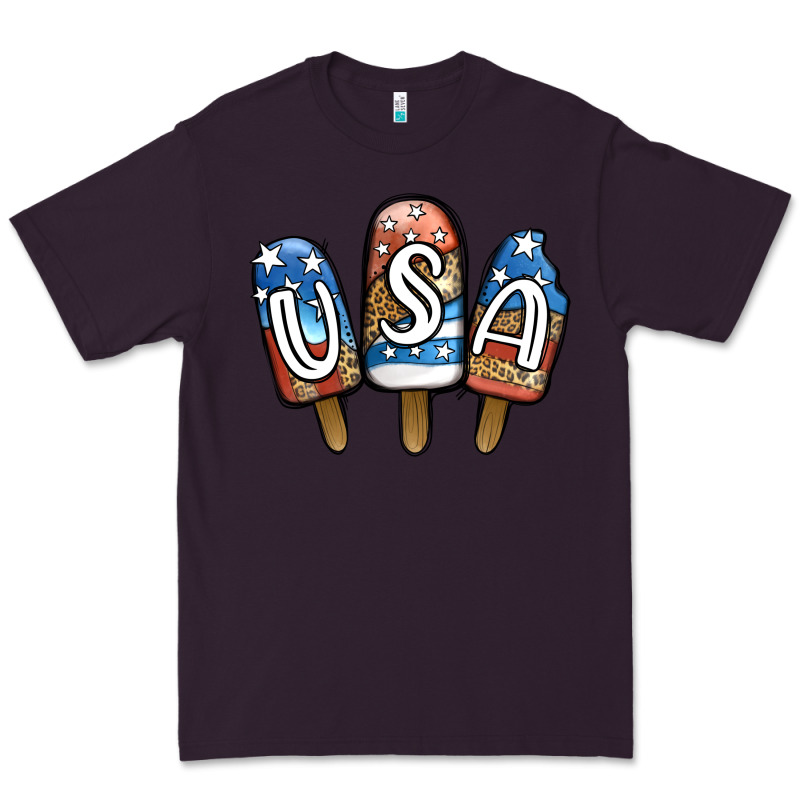 Usa Patriotic Leopard Popsicles Premium Tee by Jasminsmagicworld | Teevron