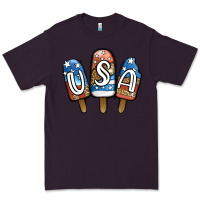 Plum USA Patriotic Leopard Popsicles Premium Tee - Jasminsmagicworld