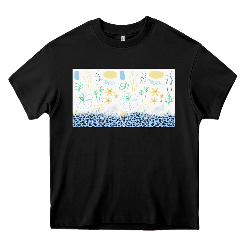 Doodle Flowers Sippy Cup Tbs Heavy Core Tee by TumblerDesignByShophia | Teevron