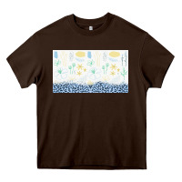 Chocolate Brown doodle flowers sippy cup tbs Heavy Core Tee - TumblerDesignByShophia