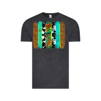 Vintage Black western brushstrokes Vintage Tee - OliviaCreatesArt