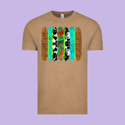 Western Brushstrokes Vintage Tee Designed By Oliviacreatesart