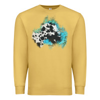 Antique Gold cowhide turquoise patch Premium Sweatshirt - AdoDesignShop